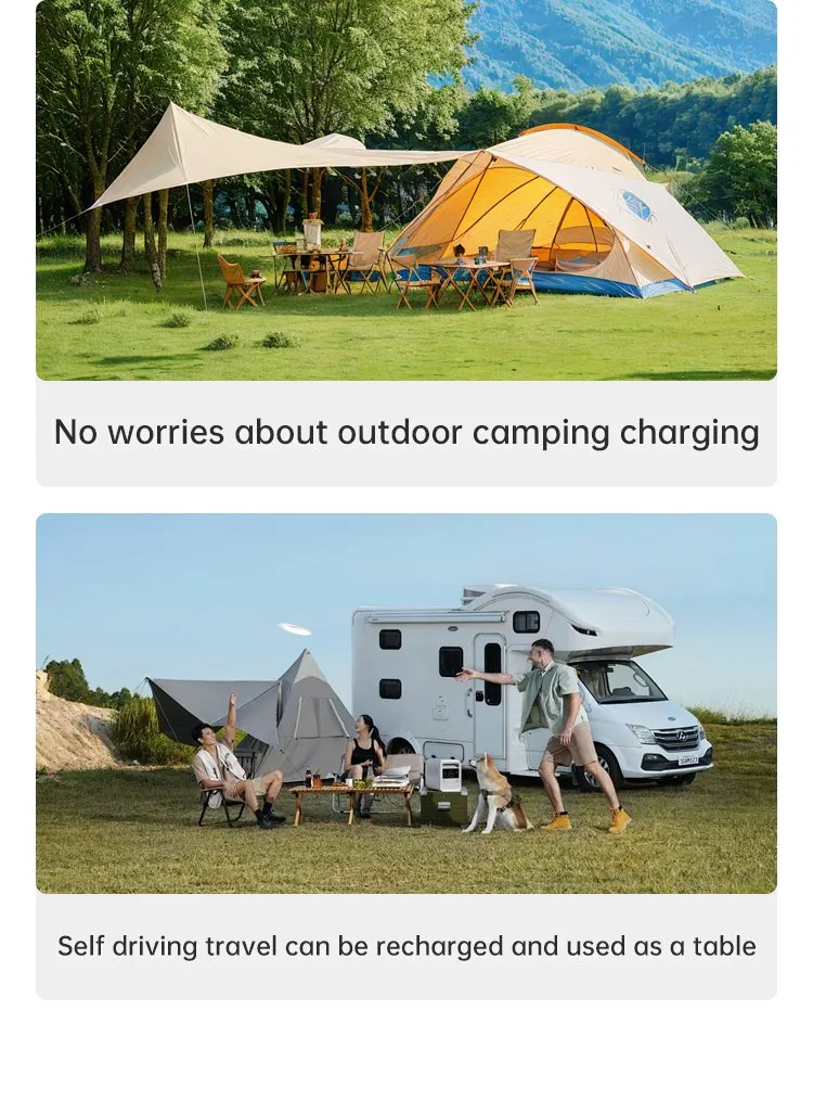 100W Painel Solar Portátil Dobrável de Silício Monocristalino de Alta Eficiência para Camping IP68 À Prova d'Água