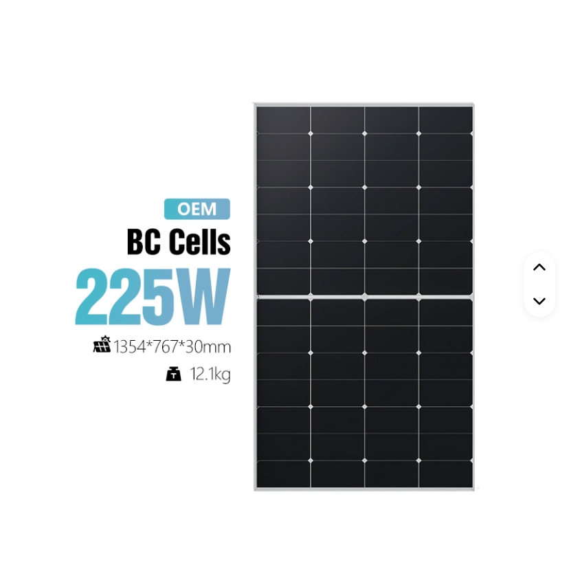 Versão Comercial 300-350W Painel Solar de Silício Monocristalino Todo Preto para Fornecimento de Energia em Distritos Comerciais