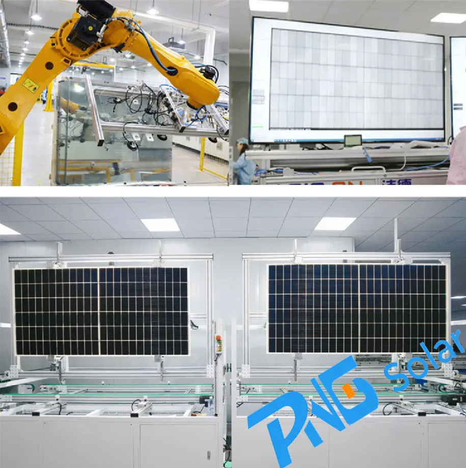 Painel Solar de Silício Monocristalino Residencial, Industrial, Comercial PNG 2278*1134*35mm OEM 580W