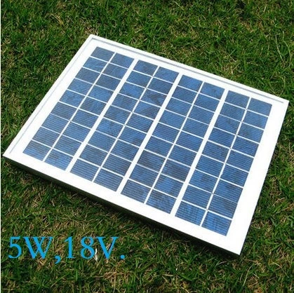 5W painel solar mini policristalino de grau A para sistema de iluminação LED fotovoltaica para casa