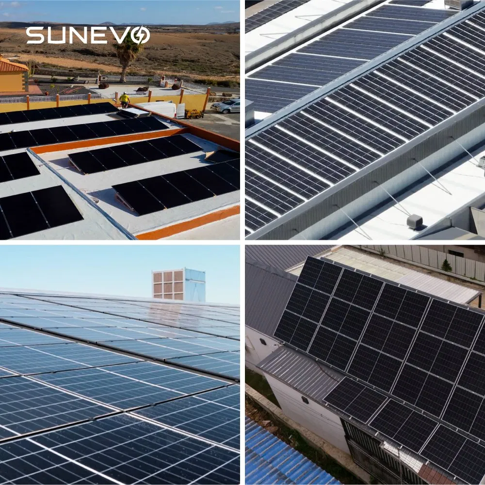 Complete 465W 470watt 495W Kit de Painéis Solares Bc com Bateria e Inversor Híbrido para Sistema de Energia Independente Off-Grid complete 465W 470watt 495W Painéis Solares Bc