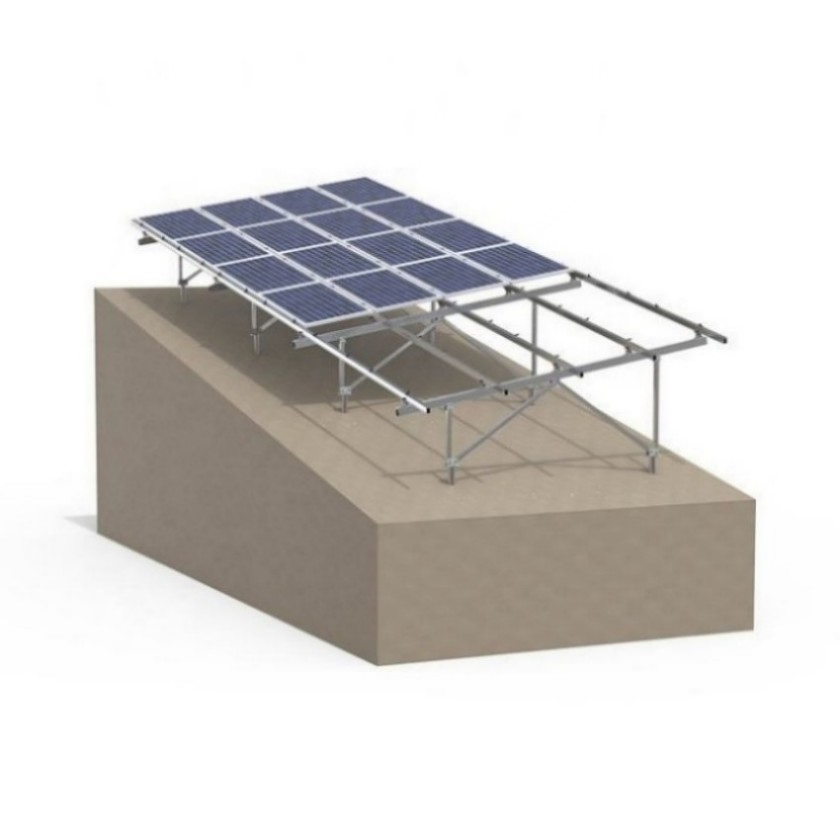 Sistema de Montagem de Painéis Solares com Design Estável de Inclinação Ligado/Desligado para a Indústria ISO14469