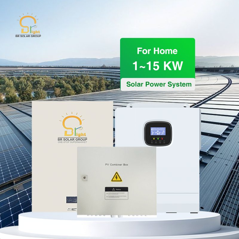 Sistema Solar Completo 15kw a 200kw fora da Rede Solar com Bateria para Sistema de Painéis Fotovoltaicos Sistemas de Energia Solar Personalizados
