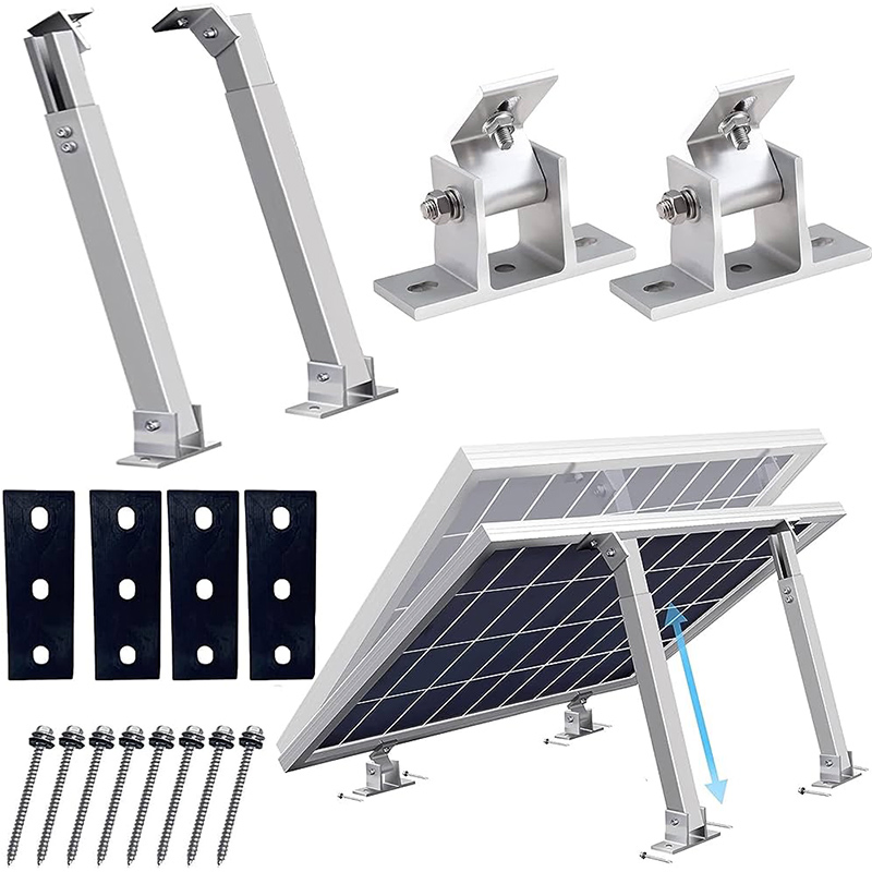 Kits de Suportes de Alumínio Ajustáveis para Sistemas de Painéis Solares