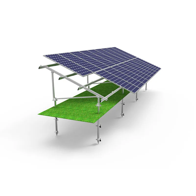 Sistema de Montagem no Solo de Aço Galvanizado a Preço de Fábrica para Painéis Solares