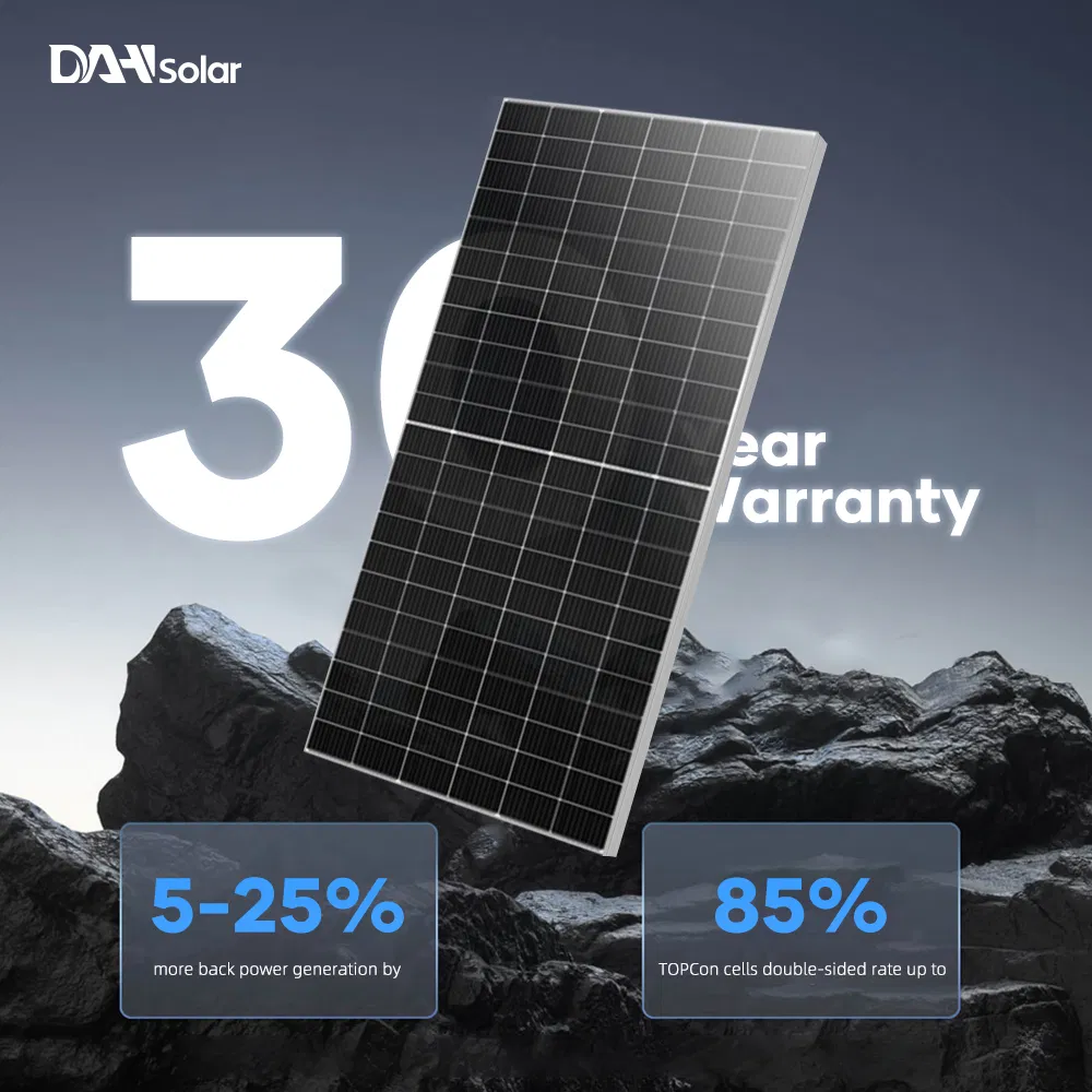 Painéis Solares Bifaciais Flexíveis Dah 700W 710W 720W 750W Preço de Atacado de Fábrica Estoque da UE em Roterdã
