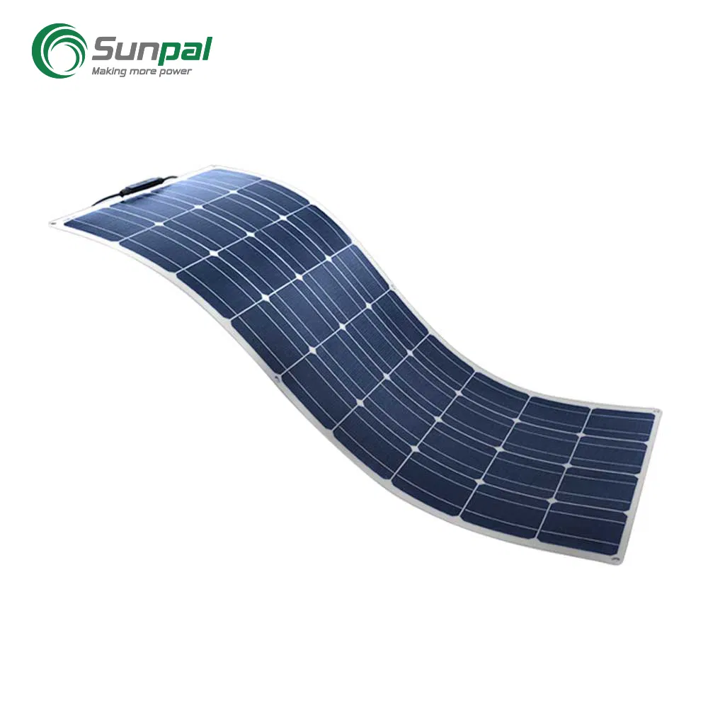 Painel Solar Monocristalino Flexível de Alta Eficiência Marinha 12V 24V 48V 100 Watts 100W 150W 200W 275W