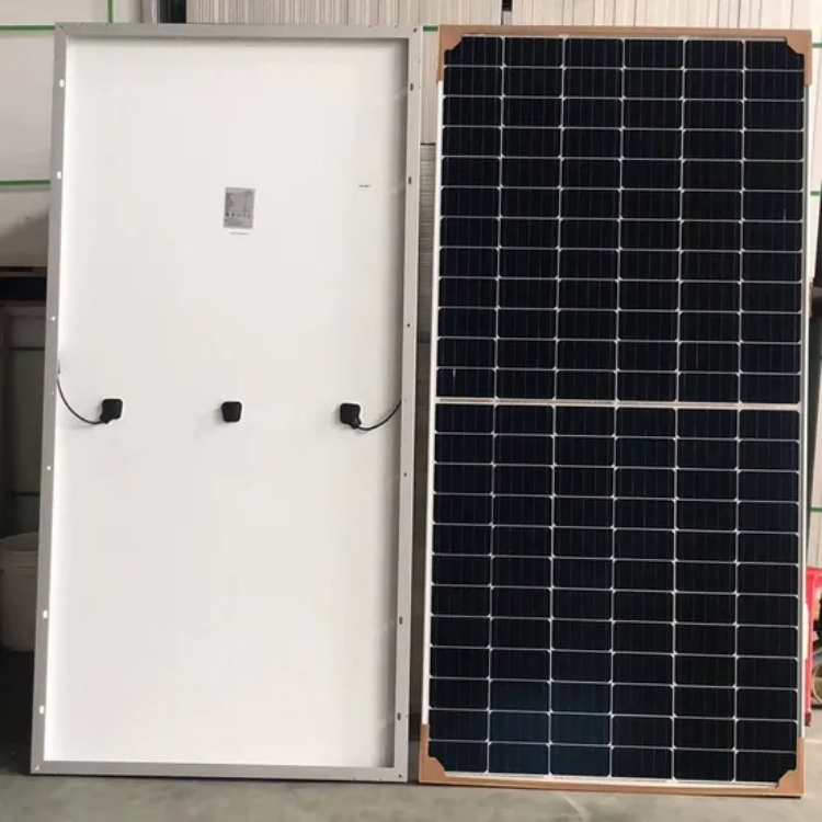 Painéis Solares 600W Painéis Solares de Vidro Duplo Bifaciais para Residencial