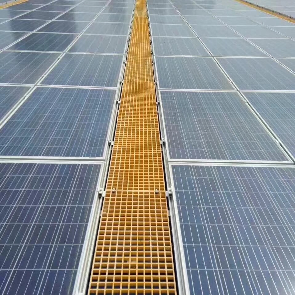 38X38mm Passarela de Telhado de Painel Solar FRP para Manutenção de Sistemas Fabricantes