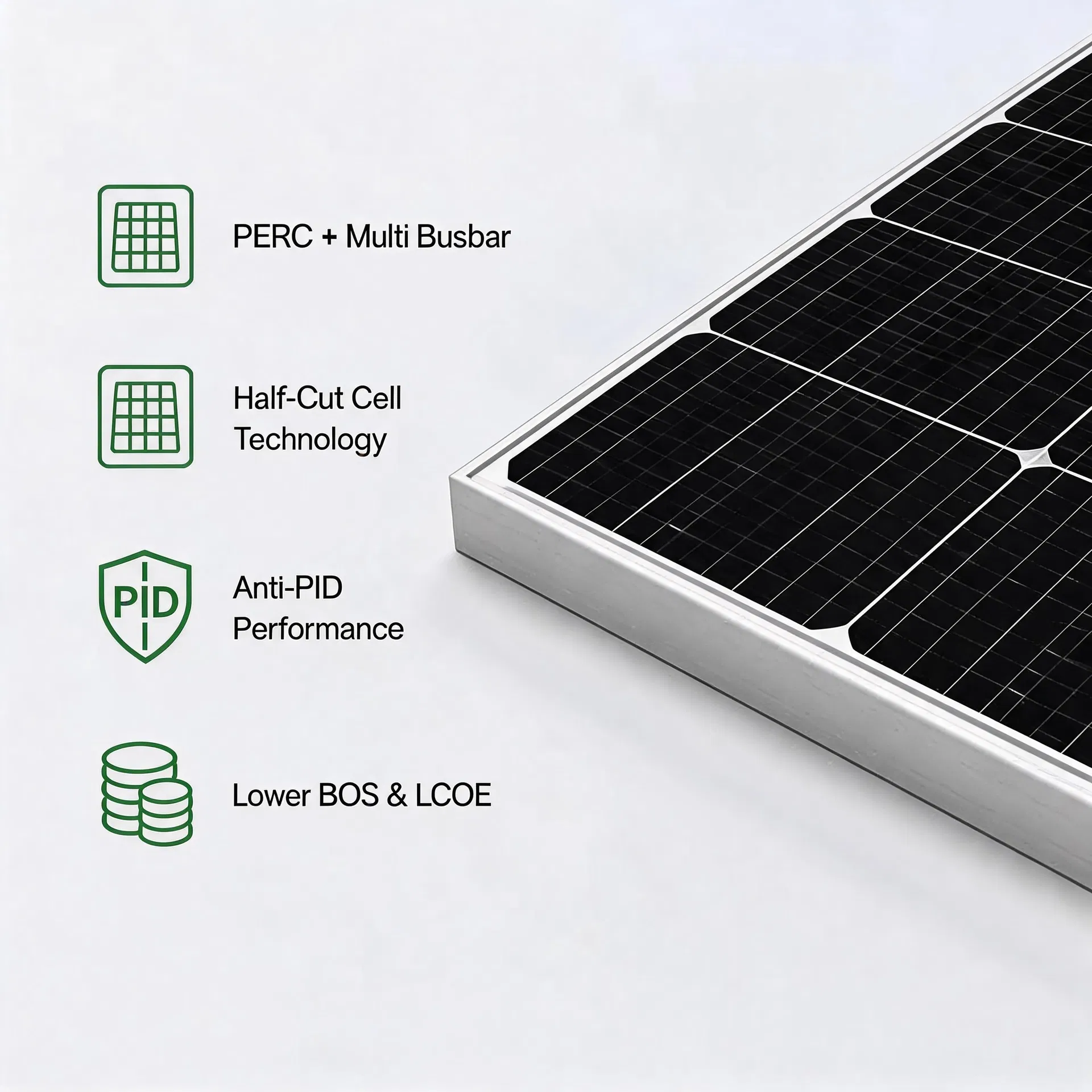 Dispositivo Fotovoltaico Completo de Grande Capacidade Industrial para Estação de Energia Conectada à Rede em Telhados de Edifícios Comerciais Sistema de Painéis Solares
