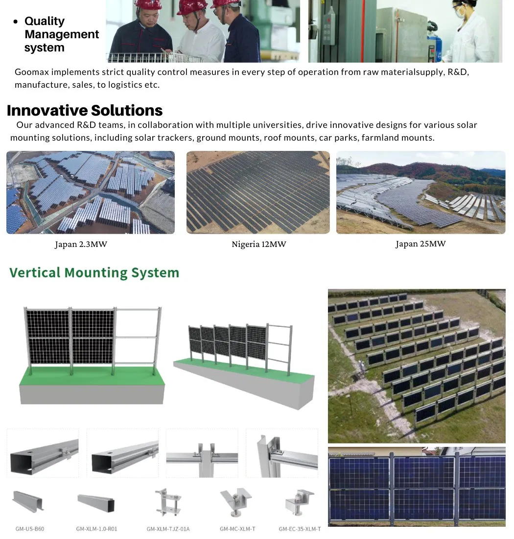 Soluções Verticais de Painéis Solares Kit de Painéis Solares para Fazendas Energia Sustentável para Fazendas