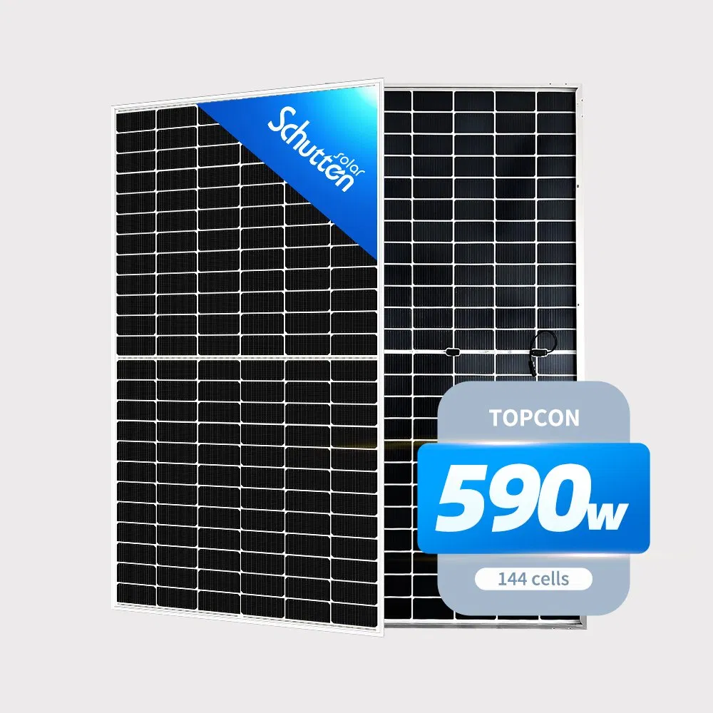Design de Colheita de Energia de Máxima Potência Traseira 590W Painel Solar para Fazendas Solares Montadas no Solo