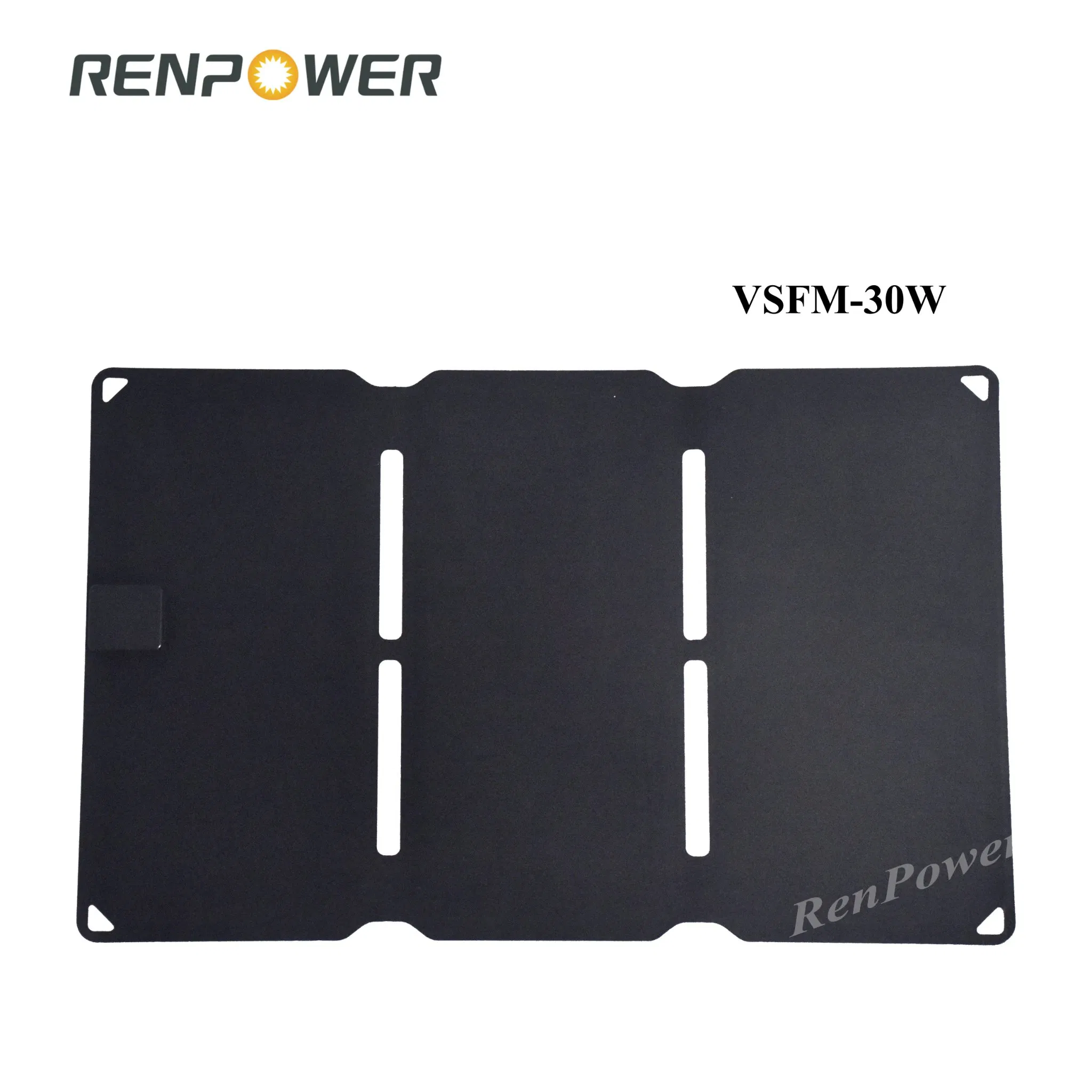30W Painel Solar PV Portátil Bc com Saída USB/Typec/DC para Telefone ao Ar Livre Offgrid