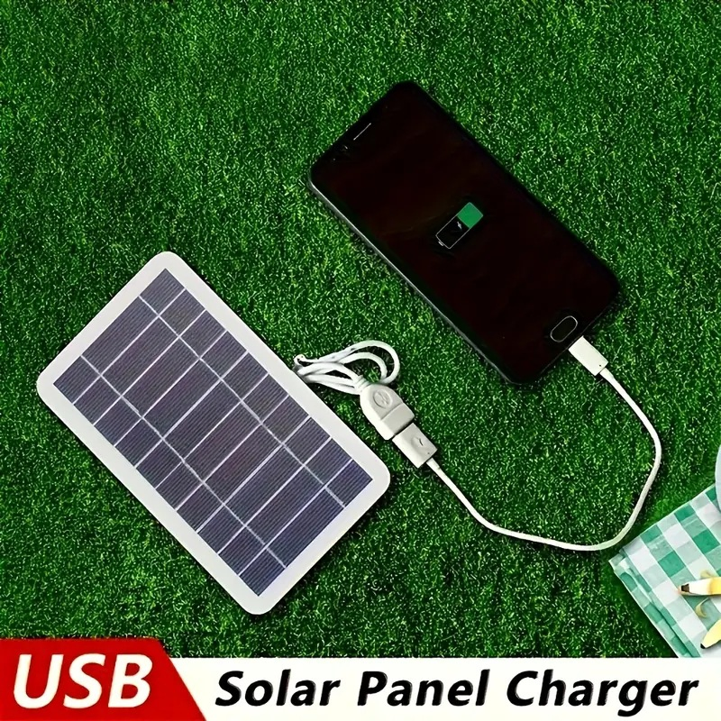 2W 5V Painel Solar Fotovoltaico USB Portátil Mini Placa de Carregamento para Uso Externo para Carregamento de Telefone Móvel