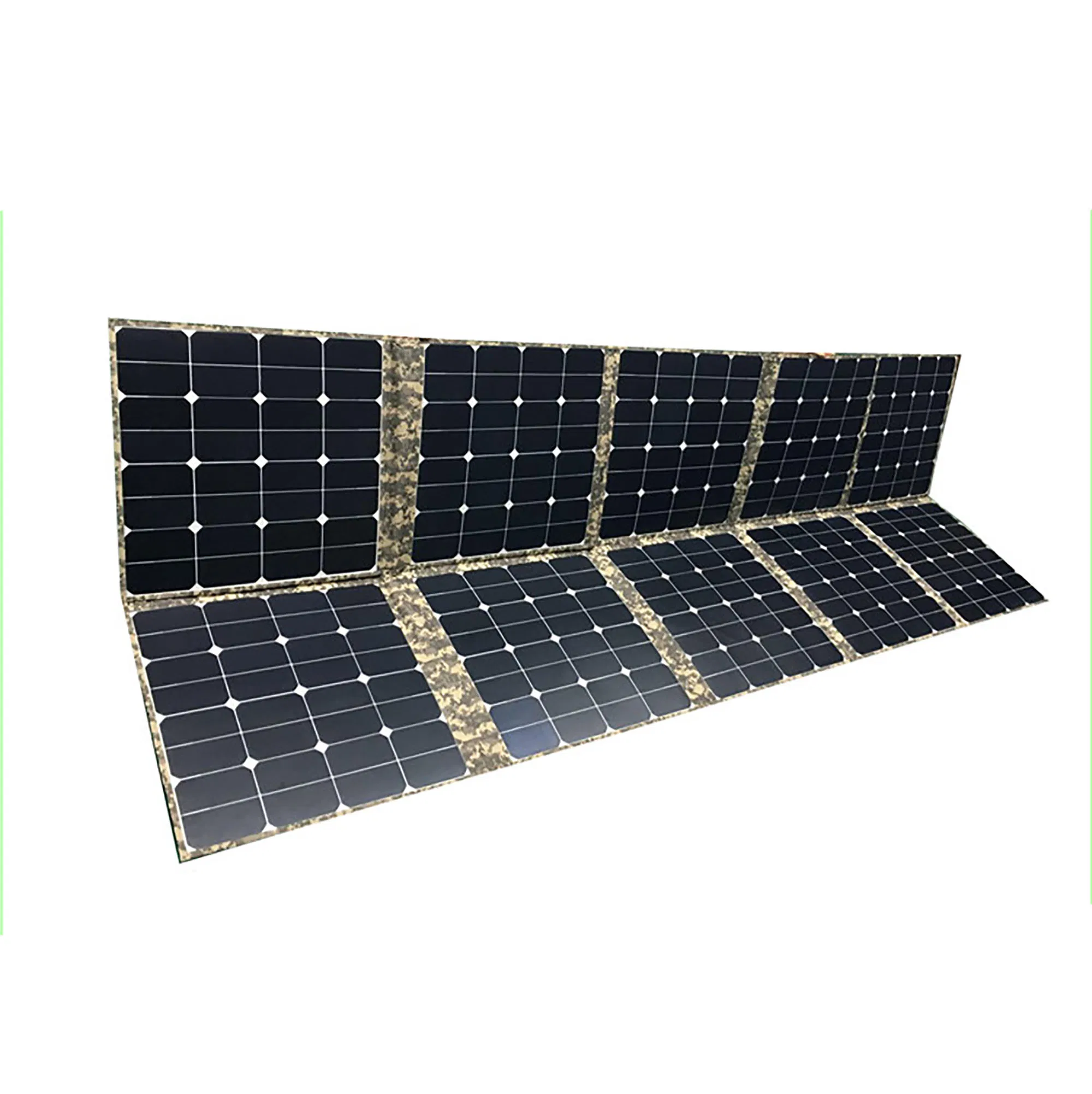 Kit de Painel Solar Monocristalino Portátil e Bateria para Aventuras ao Ar Livre