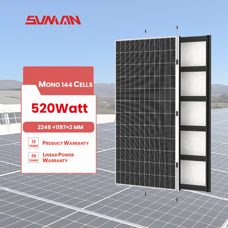 Painel Solar Flexível Sunman Composite 520W Painel Solar de Filme Fino Monocristalino para Sistemas de Energia Solar em Telhados de Armazém