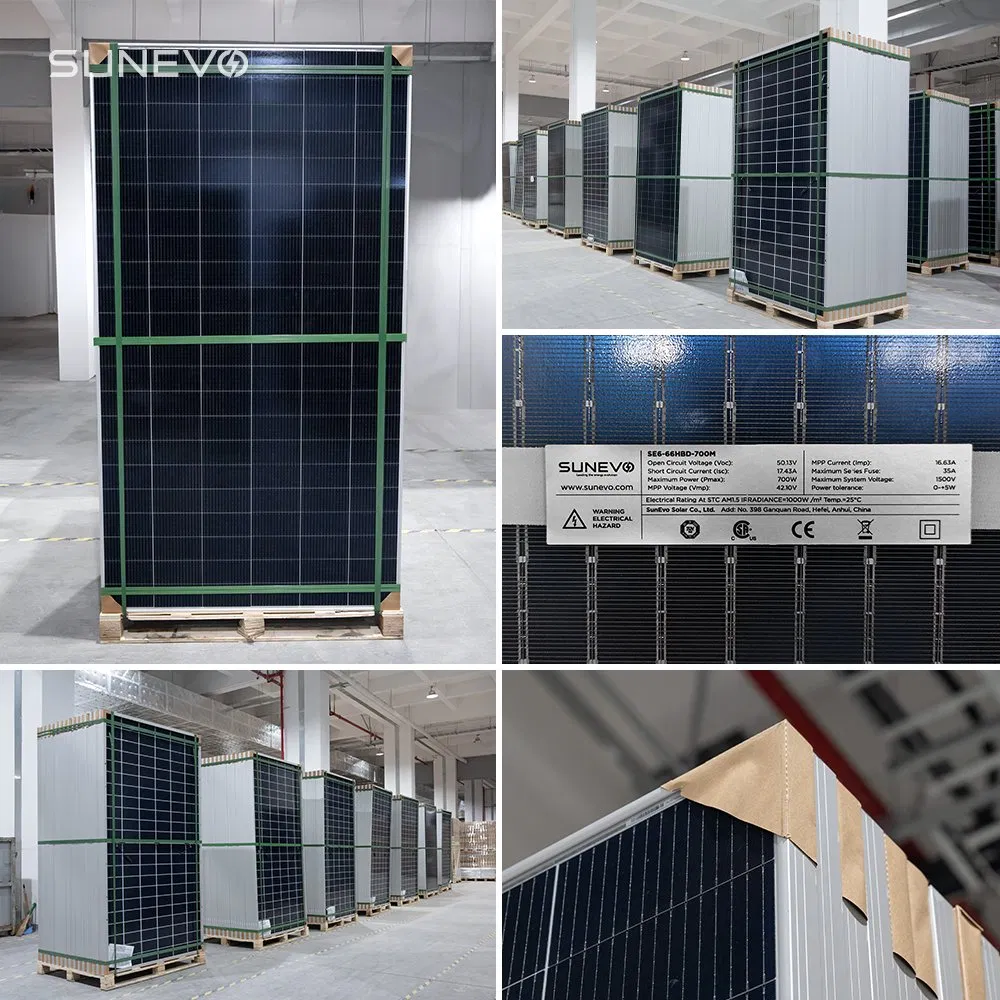 China Painel Solar mais recente Hjt 2.0 Tecnologia 700W 720W 750W Kit de Potência Fotovoltaica de Alta Eficiência Painéis Solares