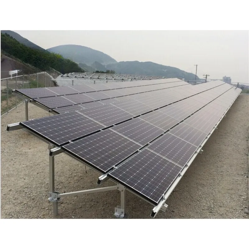 Sistema de Montagem no Solo de Aço Galvanizado a Preço de Fábrica para Painéis Solares