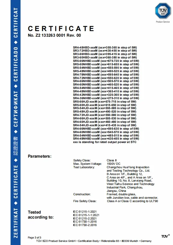 Certificado de Qualidade Internacional