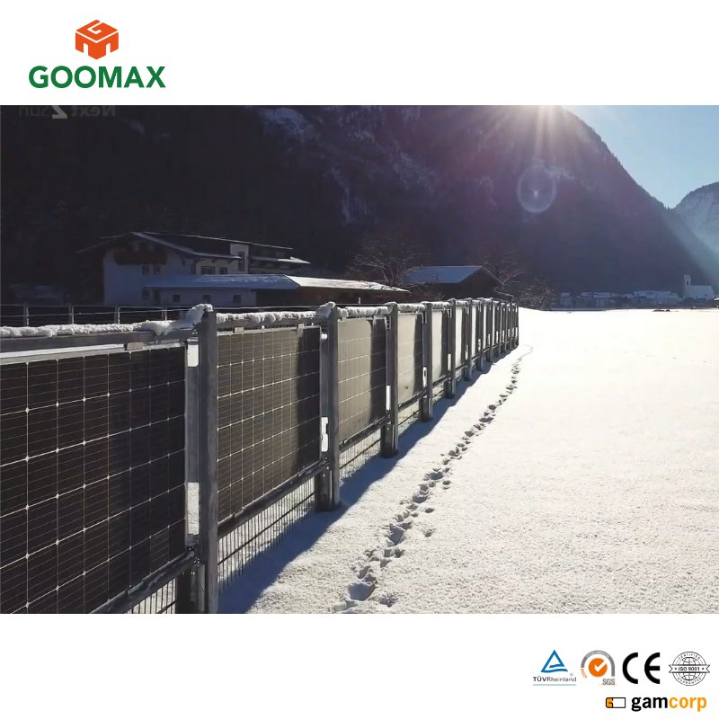 Soluções Verticais de Painéis Solares Goomax Kit de Painéis Solares para Fazendas Energia Sustentável para Fazendas