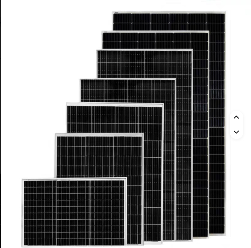 250W 350W Alta Eficiência 280W Preço da Célula Solar Monocristalina Mais Baixo para Painel Solar Personalizado em Forma de Telhado