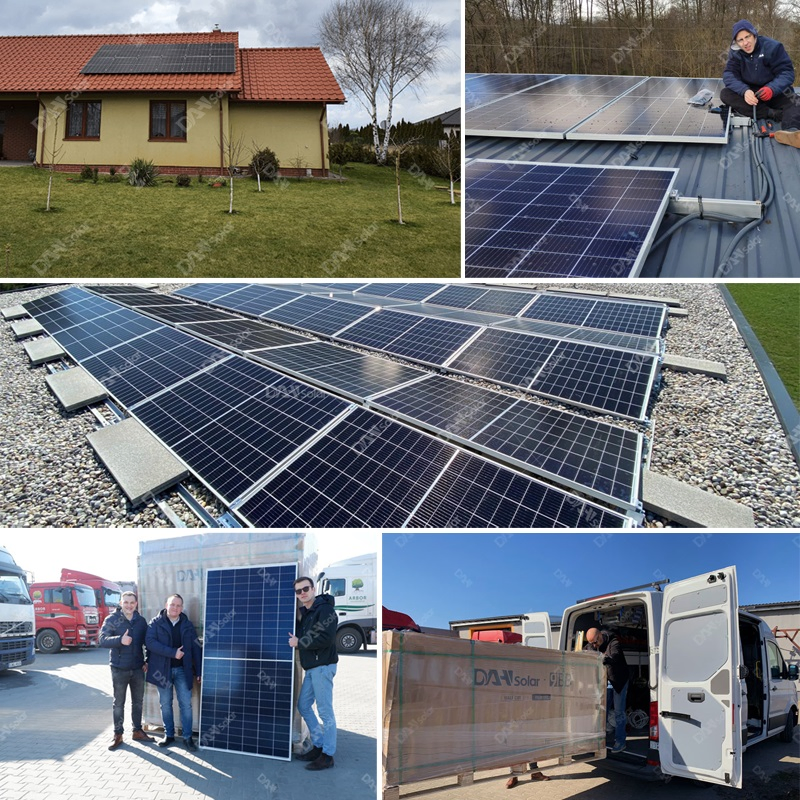 Kit de Painéis Solares para Casa 1kw 2kVA 3kVA 4kVA 5kVA Kits de Luz Solar para a África