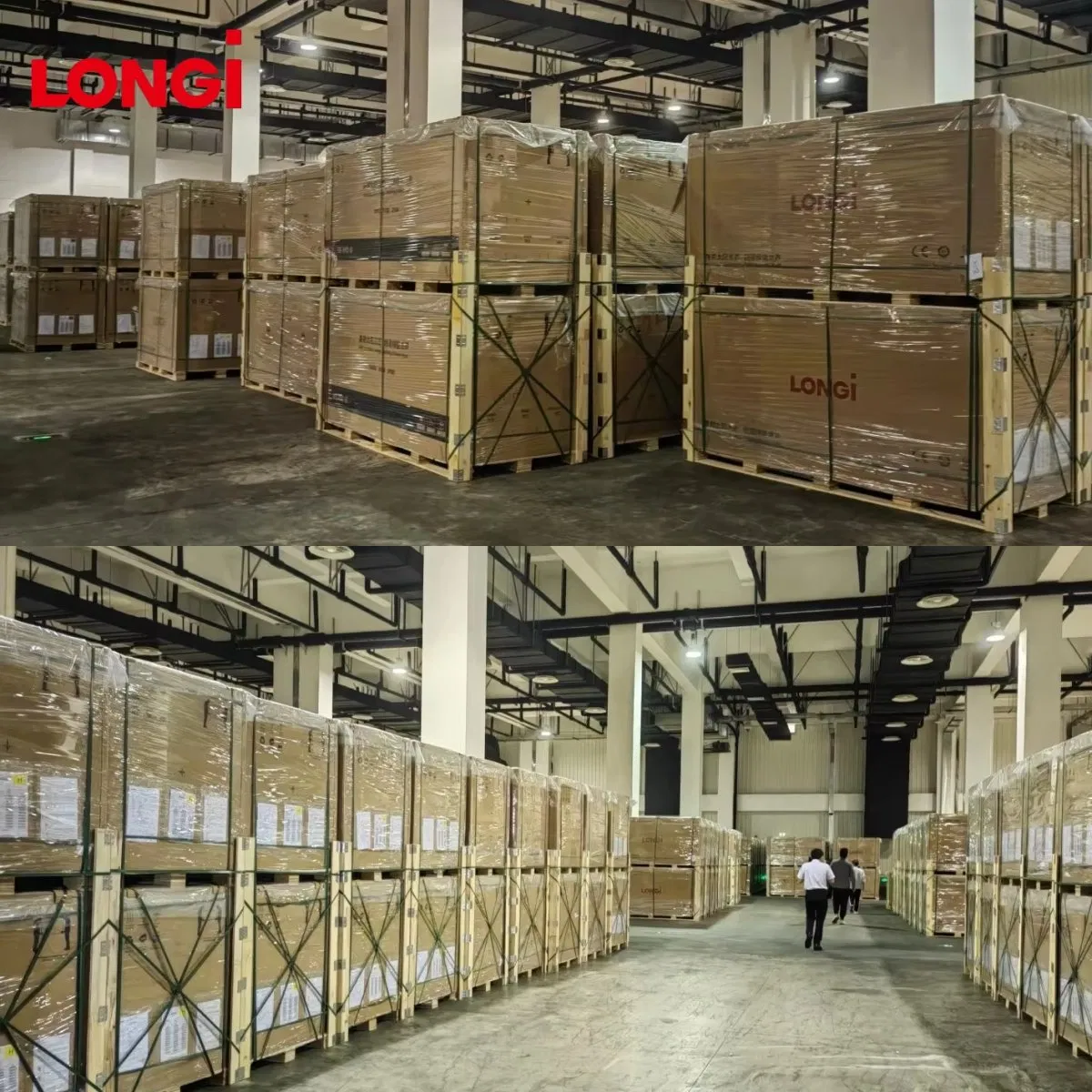 Painel Solar Bifacial Longi 650W Hi-Mo X10 Cientista Lr7-72hvd 640~665m 640W 655W 660W 665W Fotovoltaico para Sistema de Energia Solar em Estoque Preço de Armazém