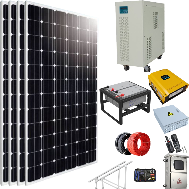 1kw 2kw 5kw 10kw 50kw em Rede fora da Rede Kit de Gerador de Energia Solar PV