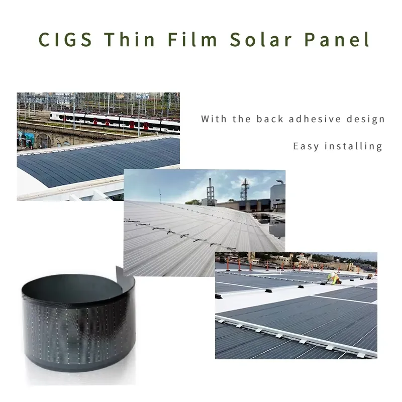 Células solares Painel de película fina semi-flexível de 100 Watts Blanket Para carregador de telhados para embarcações RV Marine