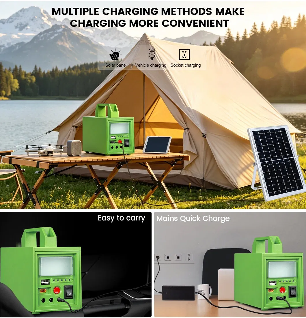 Kit de Luz Solar Ecológica com Bateria Recarregável