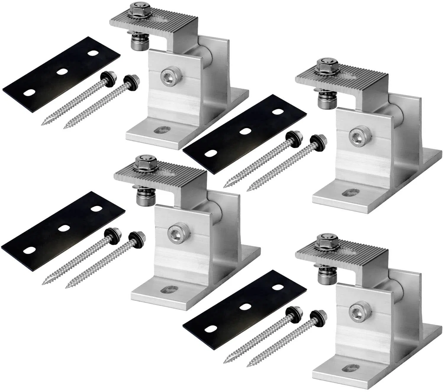 Kit de Suporte Ajustável para Painel Solar PV de Instalação Rápida