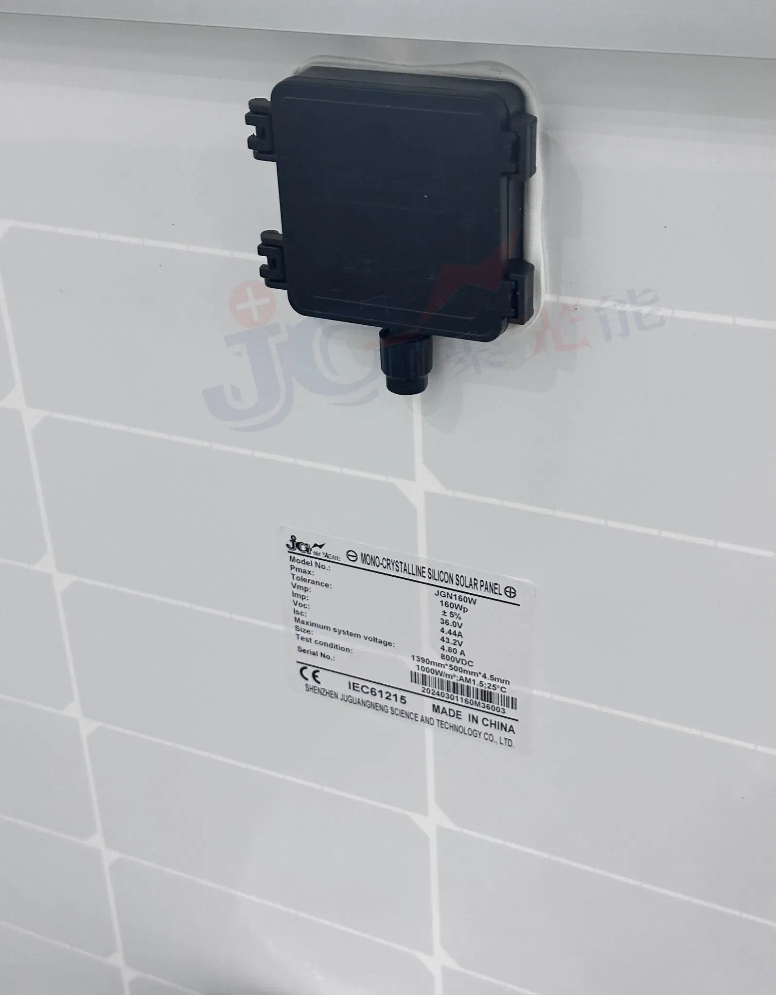 Painel Solar Mono de Alta Eficiência 80W 18V para Casas Off-Grid