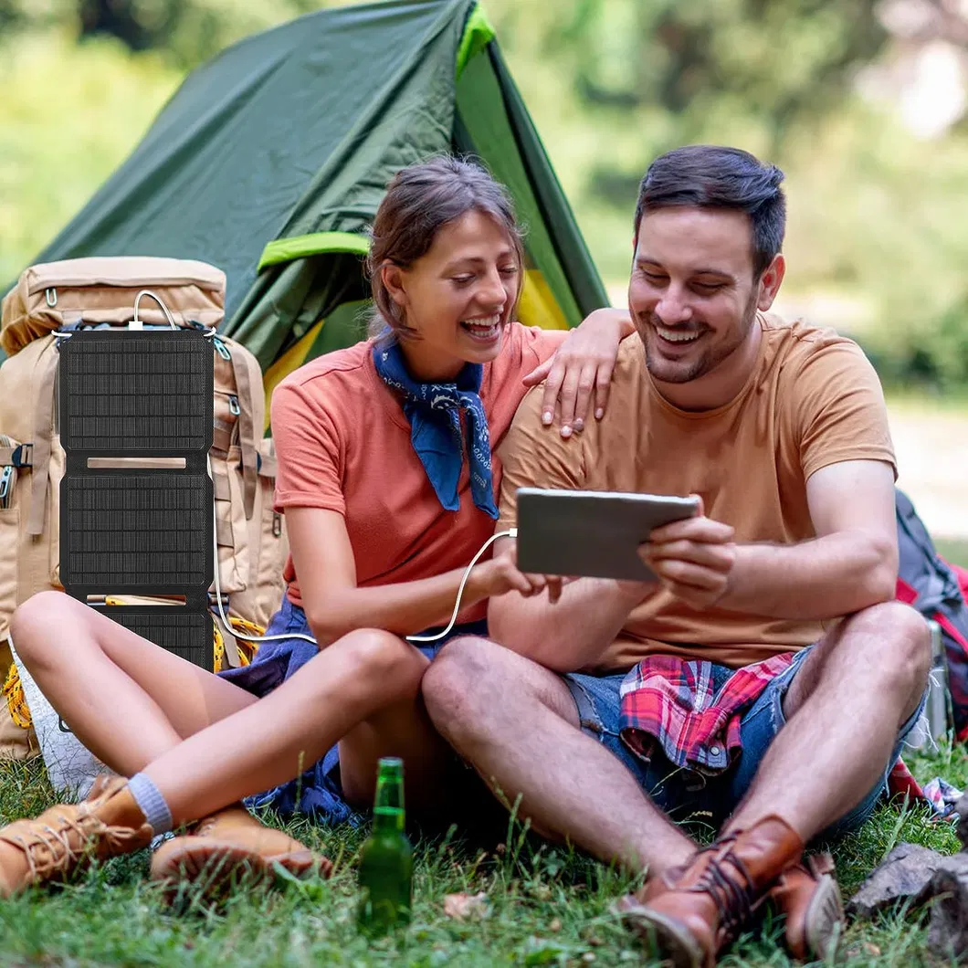 30W Painel Solar PV Portátil Bc com Saída USB/Typec/DC para Telefone ao Ar Livre Offgrid