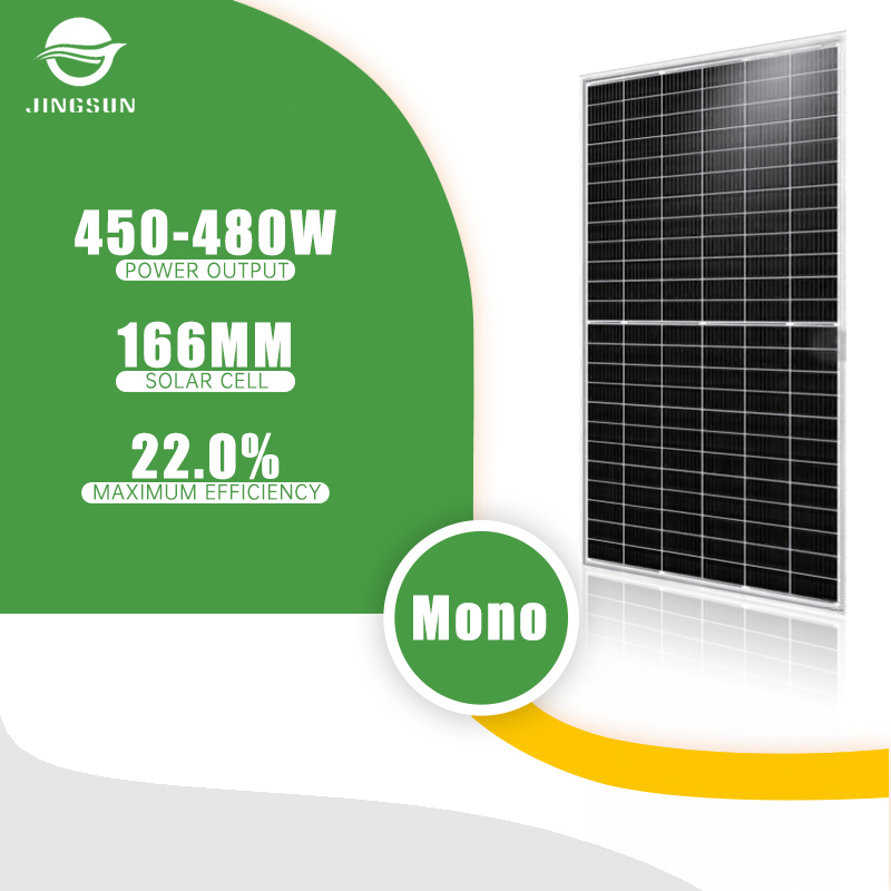 Painéis Solares de Alta Qualidade Jingsun 450W 455W 460W 465W 470W 475W 480W Módulo PV Painel Solar para Sistema de Fazenda Solar