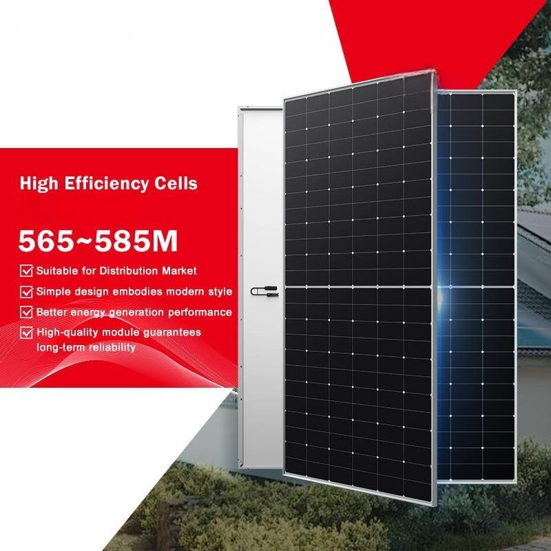 Preço de Atacado Razoável 565-590m Painel Solar de Alta Eficiência com Inversor Híbrido