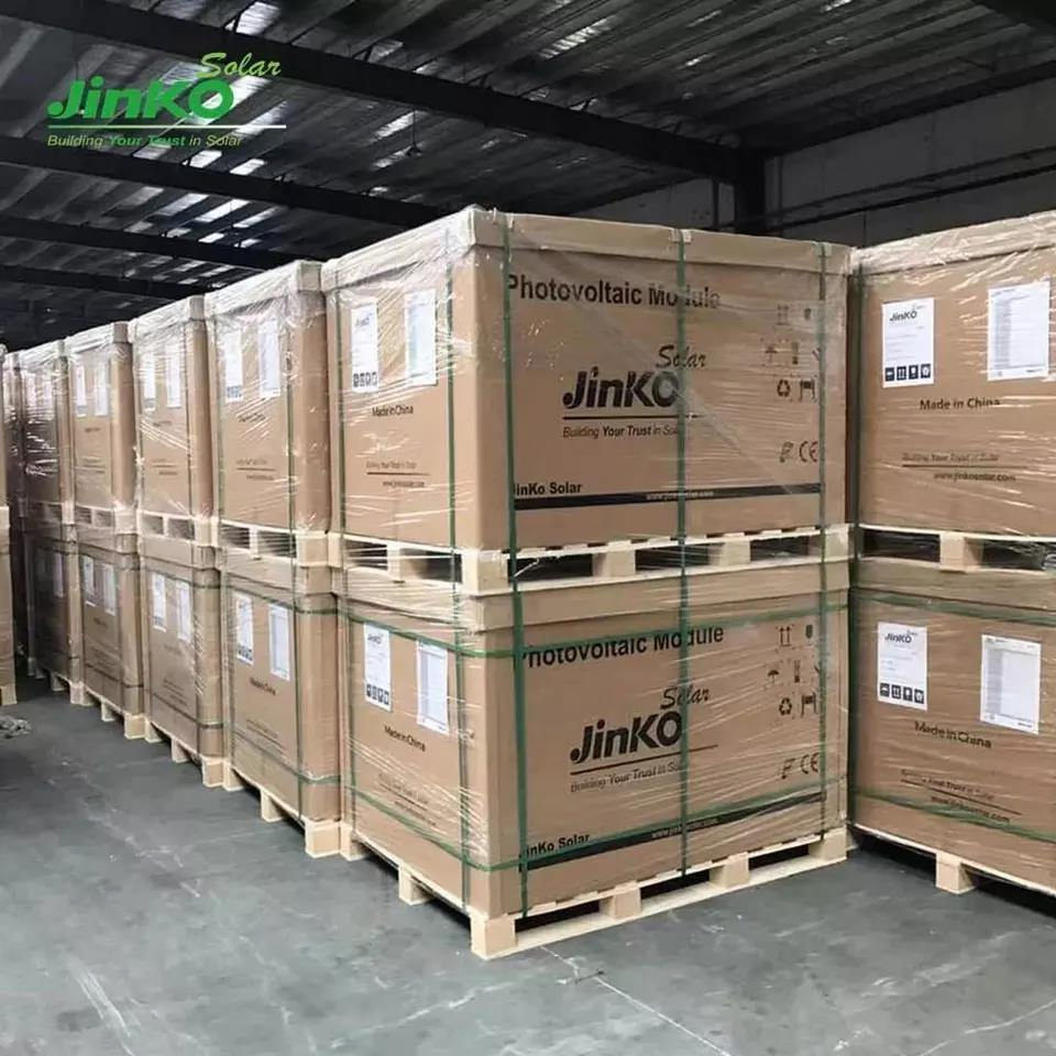 Módulo PV Bifacial Tipo B Jinko Topcon 570W 575W 580W 585W 590W 600W 620W com Painel Solar de Vidro Duplo Preço