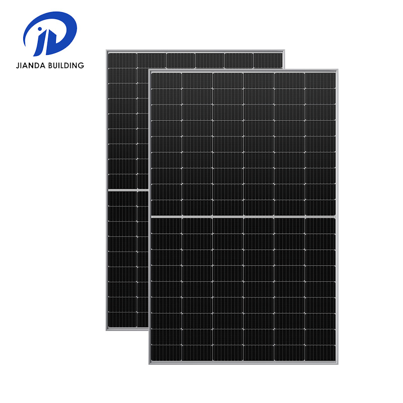 Módulo PV Topcon Painel Solar Painéis Fotovoltaicos 430W 400W 500W 450W 550W Bifacial Todo Preto