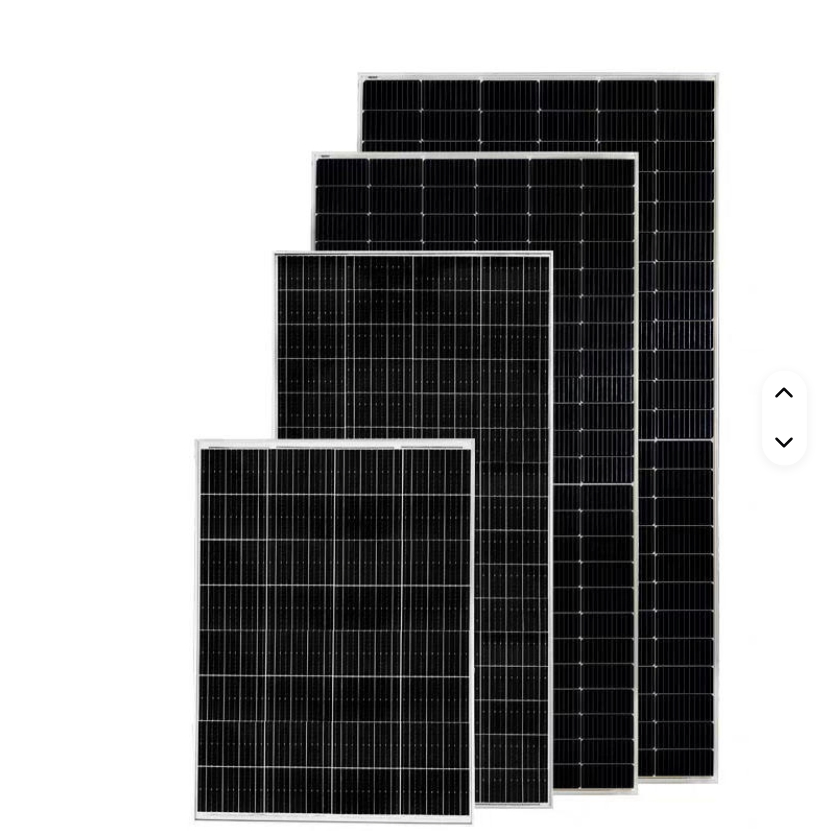 250W 350W Alta Eficiência 280W Preço da Célula Solar Monocristalina Mais Baixo para Painel Solar Personalizado em Forma de Telhado