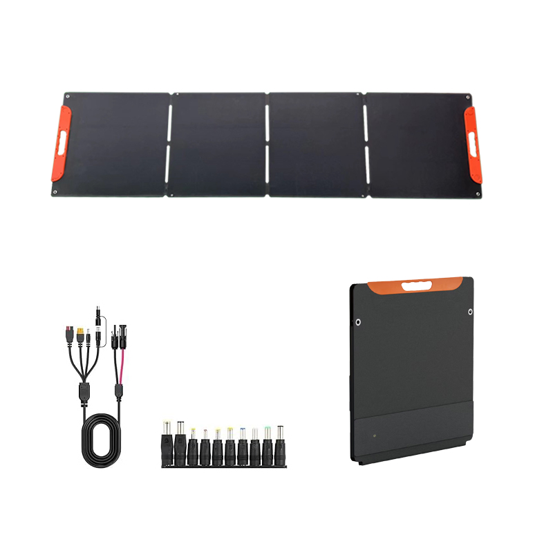 Preço do Painel Solar Traseiro de Contato Alta Eficiência 100W Portátil e Dobrável Sunpower para Camping ao Ar Livre ETFE PV Fotovoltaico Potência Impermeável Leve