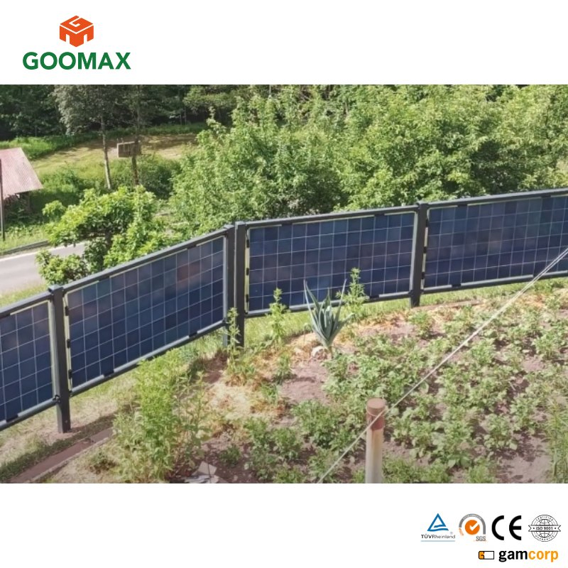 Soluções Verticais de Painéis Solares Goomax Kit de Painéis Solares para Fazendas Energia Sustentável para Fazendas