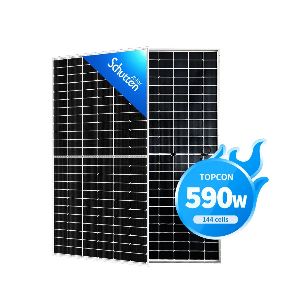 Design de Colheita de Energia de Máxima Potência Traseira 590W Painel Solar para Fazendas Solares Montadas no Solo