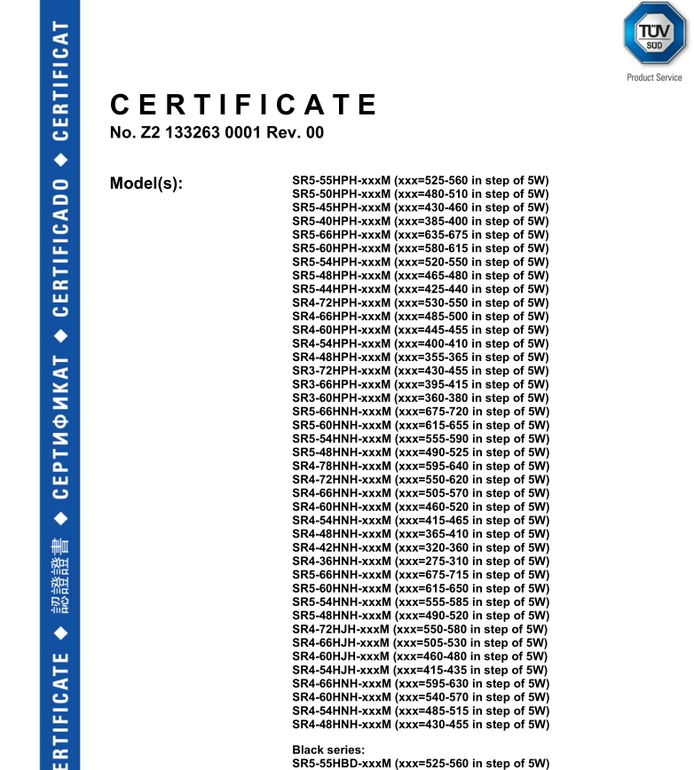 Certificado Solar