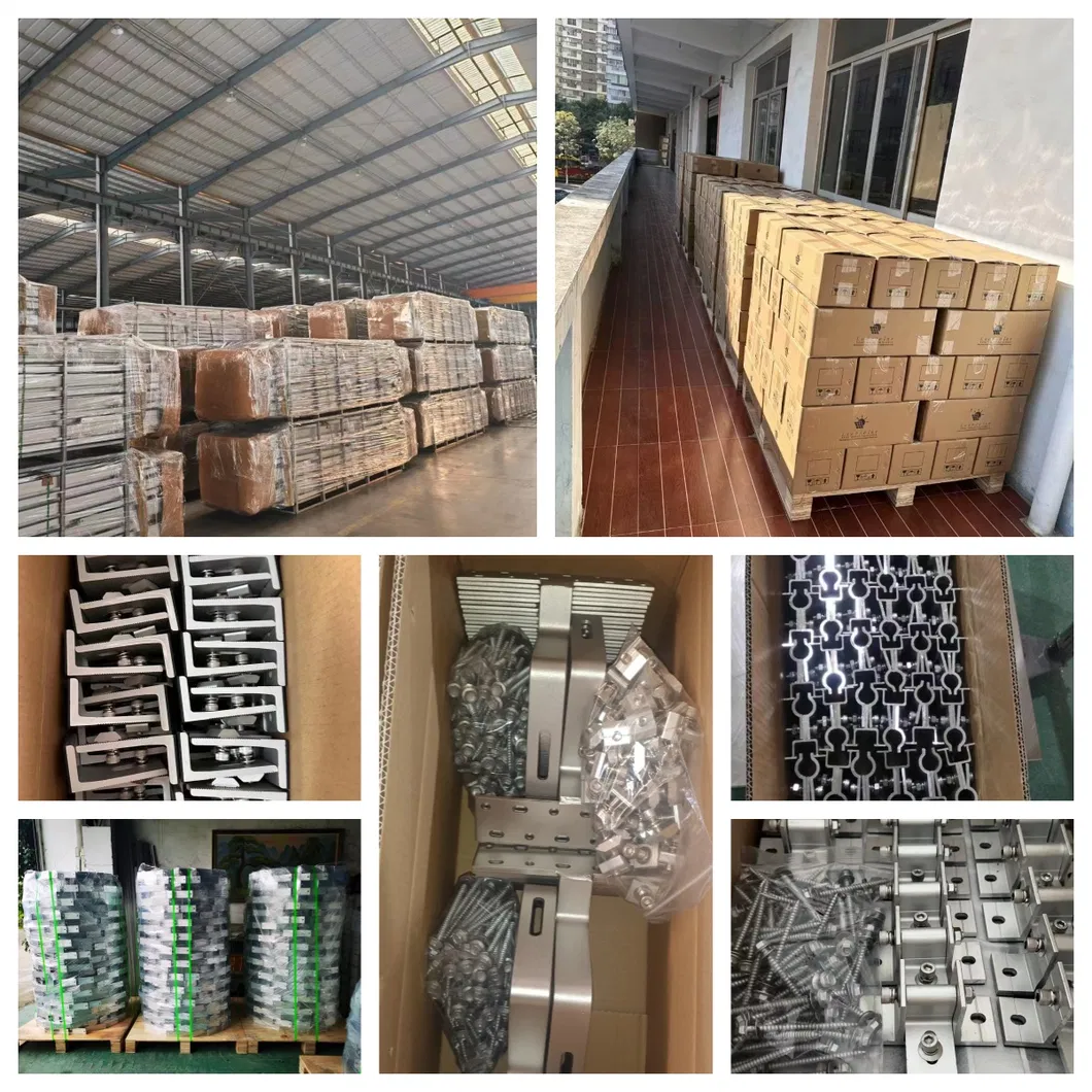 Kit de Montagem de Painéis Solares Universal para Telhados Metálicos