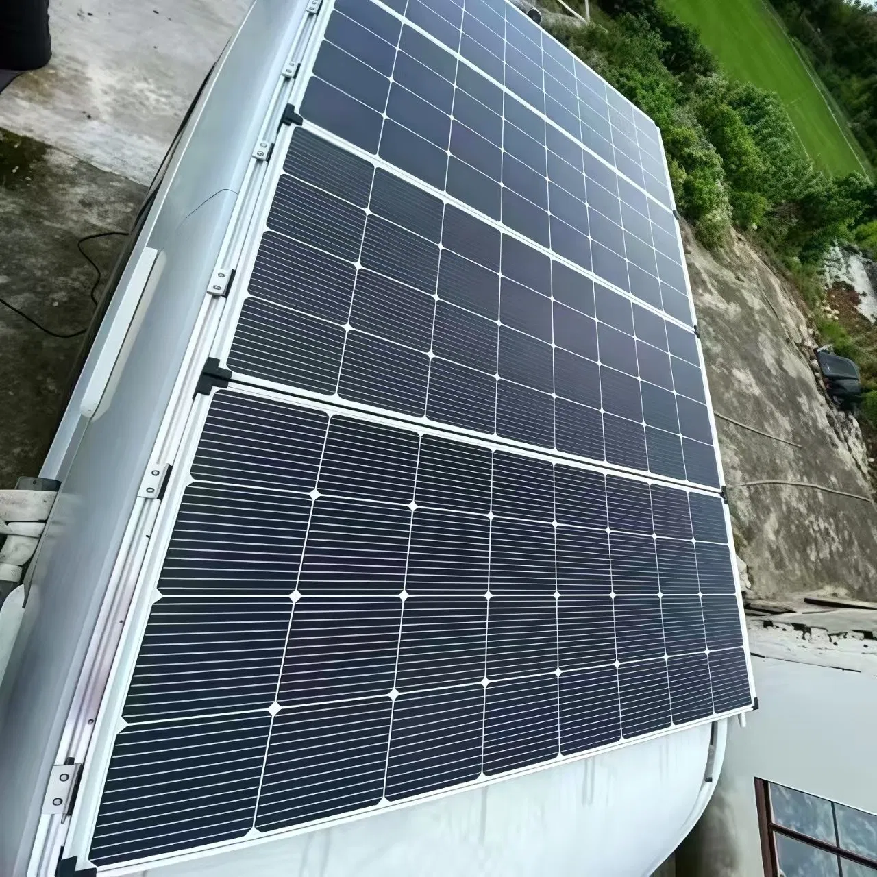 500W 550W 600W Painéis Solares Fotovoltaicos Monocristalinos Preço Residencial Potência PV Painel Solar Flexível