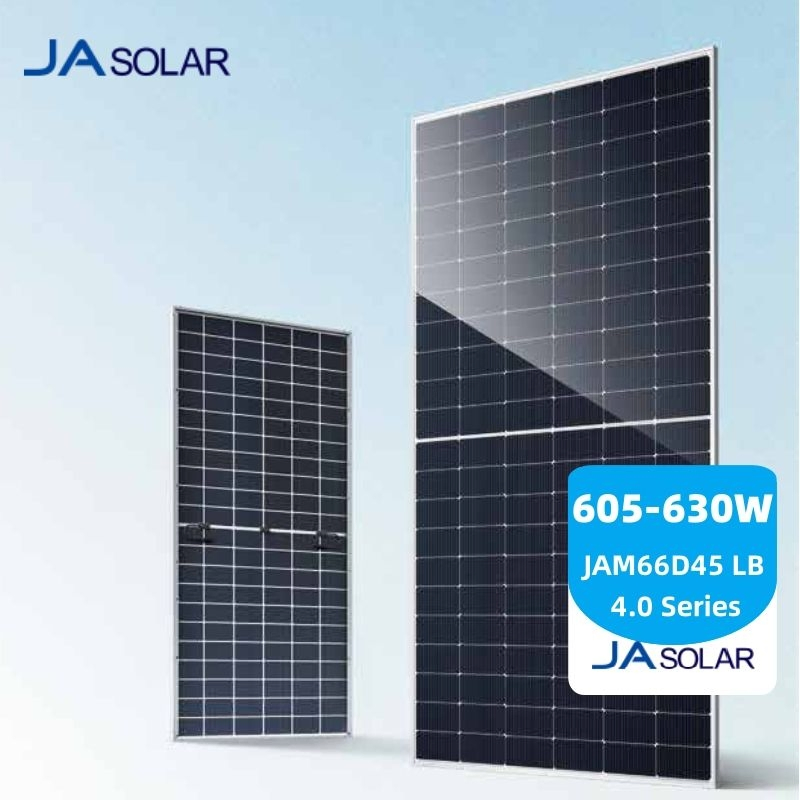 Tier 1 Marca Ja Solar 595W 600W 610W 615W 620W Painel Meio Célula Atacado Poli PV Dobrável Flexível Preto Monocristalino Policristalino Módulo Fotovoltaico Mono