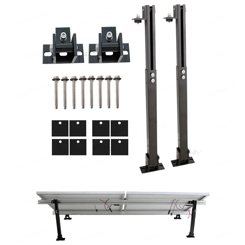 Kit de Suporte Ajustável para Painel Solar PV de Instalação Rápida