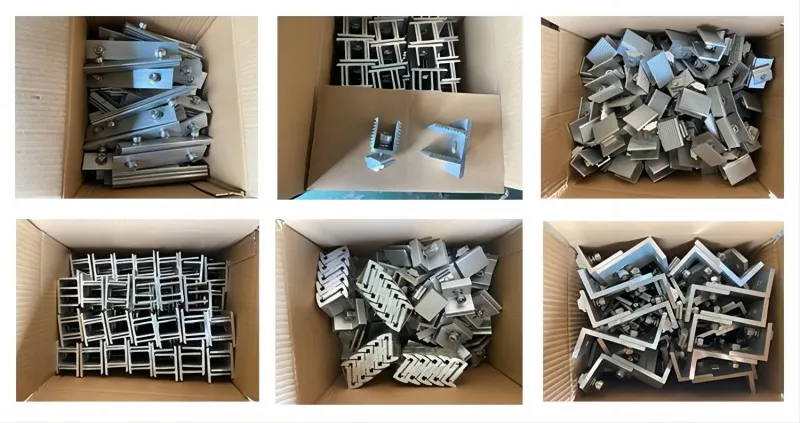 Kits de Suportes de Alumínio Ajustáveis para Sistemas de Painéis Solares