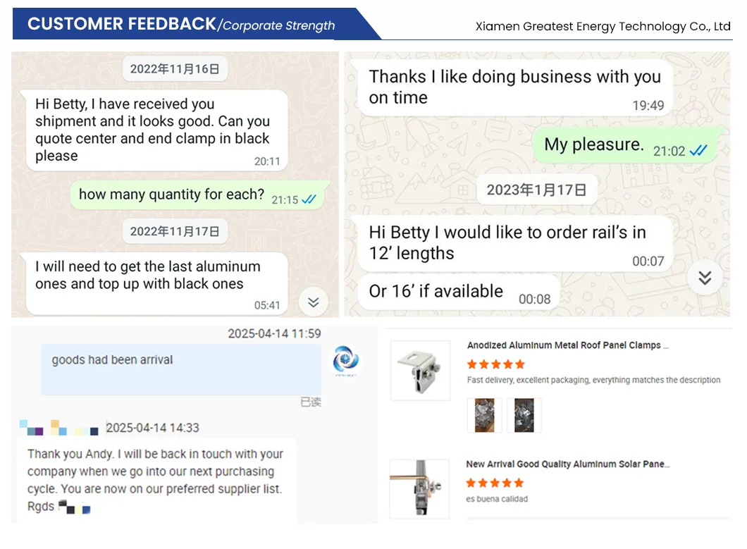 Kit de Suporte Ajustável para Painel Solar PV de Instalação Rápida