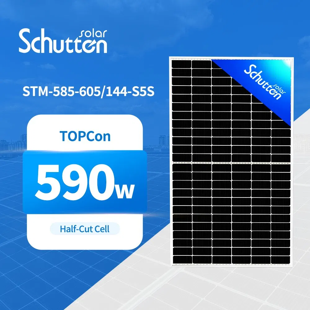 Painel Solar Monocristalino de Alta Eficiência com Vidro Duplo Impermeável para Máxima Produção de Energia 580W 590W 600W