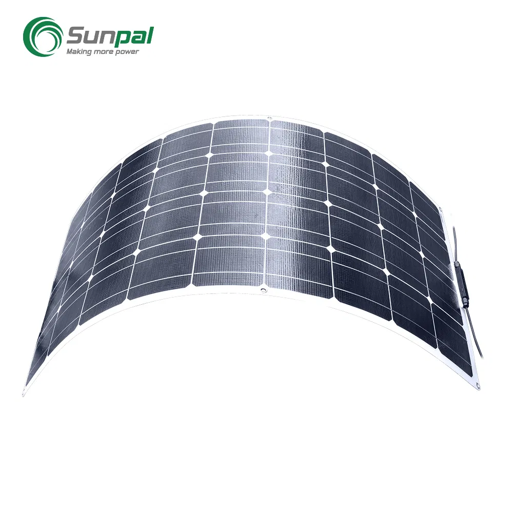 Painel Solar Monocristalino Flexível de Alta Eficiência Marinha 12V 24V 48V 100 Watts 100W 150W 200W 275W